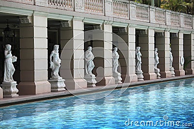 Pool at the Biltmore Hotel, Coral Gables, FL Stock Photo