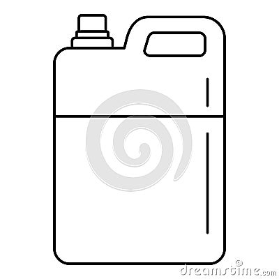Pool chlorine canister icon, outline style Vector Illustration
