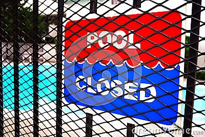 Pool Closed Stock Photo