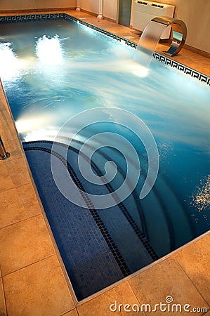 Pool with current water Stock Photo