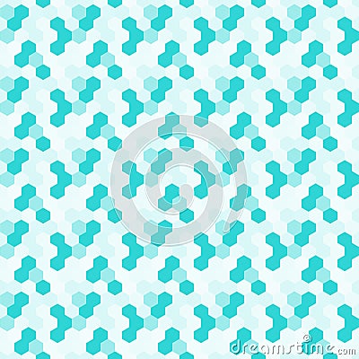 Pool Hexagonal Tiles Seamless Pattern Stock Photo