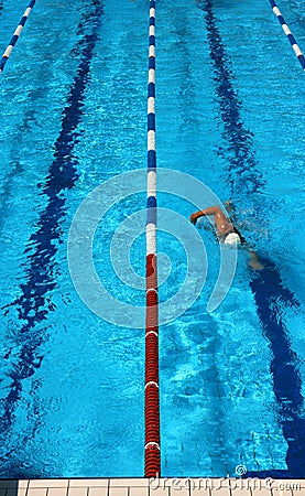 Pool lane vertical Stock Photo