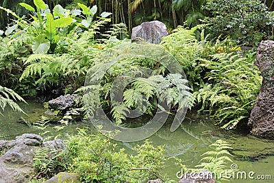 Pool of shilin official residence Stock Photo