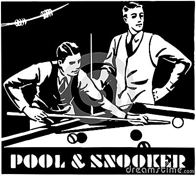 Pool And Snooker Vector Illustration