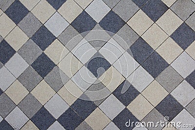 Pool tile mosaic pattern. Puzzle pavement background. Abstract ceramic brick pattern. Shower surface texture Stock Photo