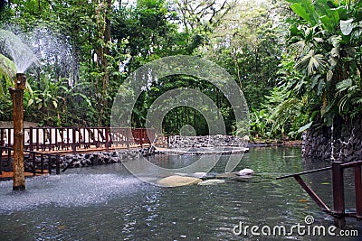 Tabacon Hot Springs, Costa Rica Stock Photo