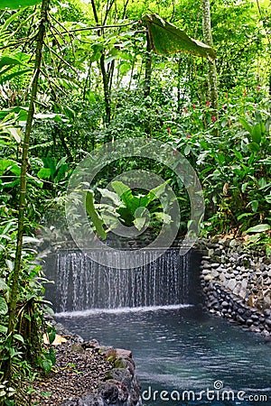 Tabacon Hot Springs, Costa Rica Stock Photo