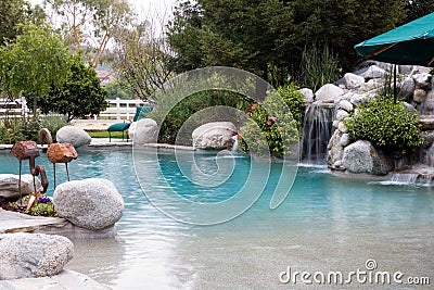 Poolside Stock Photo