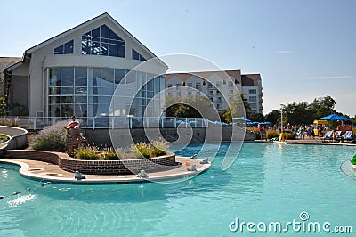 Poolside fun at the Hyatt Regency Chesapeake Bay resort in Cambridge, Maryland Editorial Stock Photo