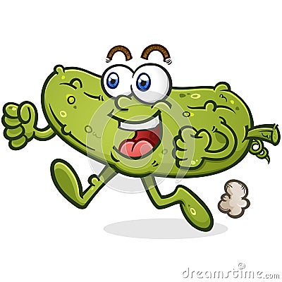 Poop Monster Cartoon Character with a Grotesque Melting Face Vector Illustration