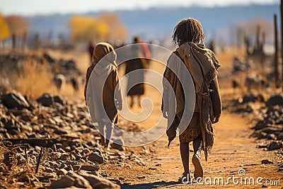 Poor children concept. People in developing countries Stock Photo