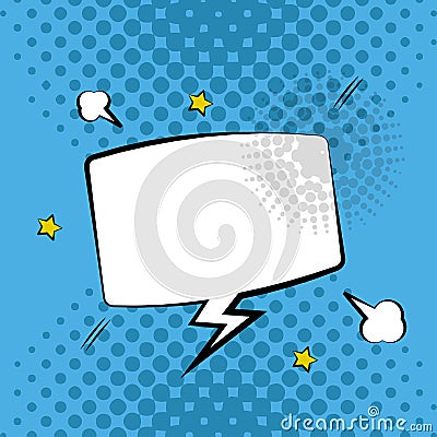 Pop art bubble speech dialog design Vector Illustration