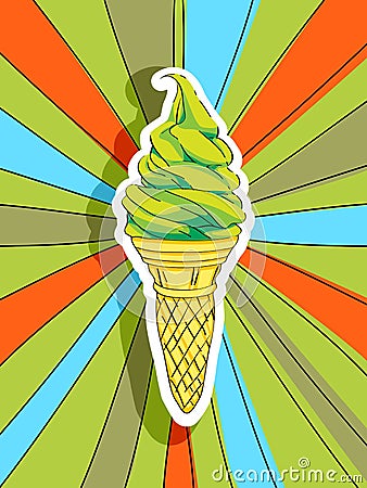 Pop Art Ice Cream Royalty Free Stock Photos - Image: 27850278