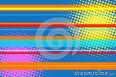 Pop art modern multicolor halftone background Vector Illustration