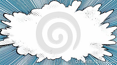 Pop Art Style Graphic Design: Exploding Bubble Explosion Cartoon Illustration