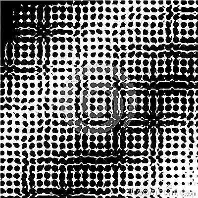 Pop art template, texture. Halftone Dot pattern. Monochrome. Vector illustration Cartoon Illustration