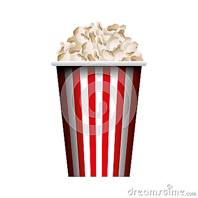 Pop corn isolated icon Vector Illustration