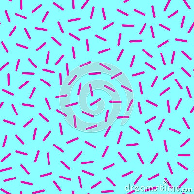 Pop Culture Nineties Seamless Pattern Background. Vector Vector Illustration