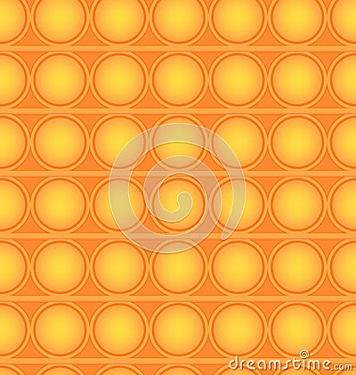 Pop-it viral fidget toy orange seamless pattern, vector Vector Illustration