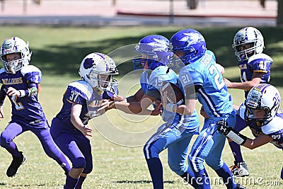 Pop Warner Football Editorial Stock Photo