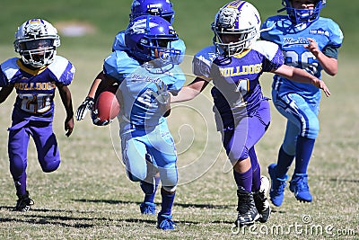 Pop Warner Football Editorial Stock Photo