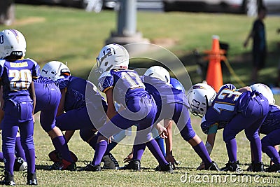 Pop Warner Football Editorial Stock Photo