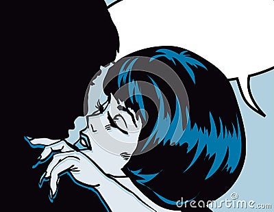 Popart comic Love Vector Cartoon Illustration