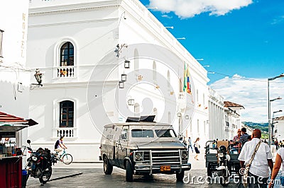 Popayan, Cauca, Colombia- 2019 Colonial city in Colombia listed as UNESCO world heritage site Editorial Stock Photo