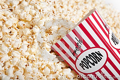 Popcorn bag Stock Photo