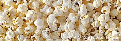 Popcorn filled background a texture of popped corn kernels creating a unique backdrop Stock Photo