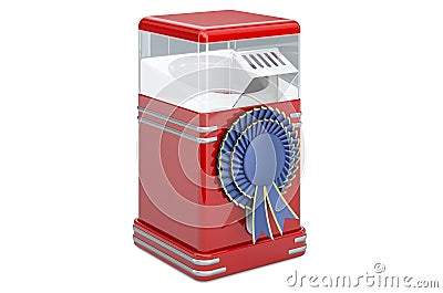 Popcorn maker with best choice badge, 3D rendering Stock Photo