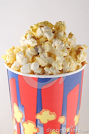 Popcorn in a paper cup Stock Photo