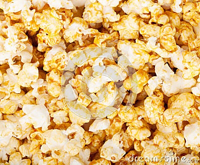 Popcorn texture background Stock Photo