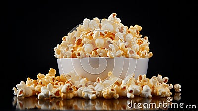 Intriguingly Taboo Popcorn: Clean, Aesthetic, And Photostock-ready Stock Photo