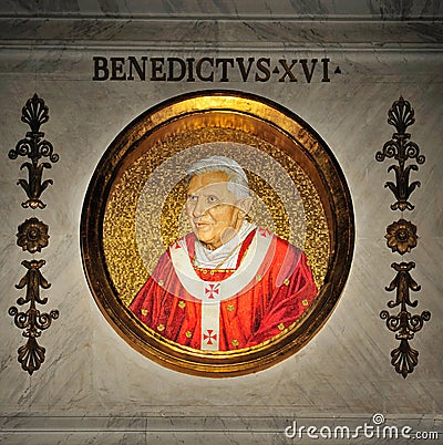Pope Benedict XVI Editorial Stock Photo