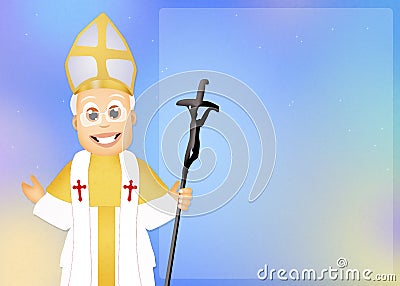 Pope Cartoon Illustration