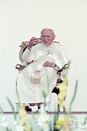 Pope John Paul II, Karol Wojtyla Editorial Stock Photo