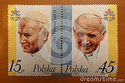 Pope John Paul II Editorial Stock Photo