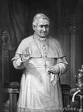 Pope Pius IX Editorial Stock Photo