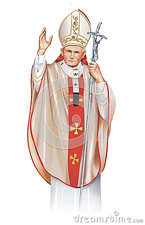 Pope Saint John Paul II Editorial Stock Photo