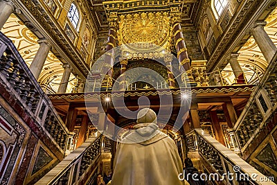 Pope Tomb Basilica Santa Maria Maggiore Rome Italy Editorial Stock Photo