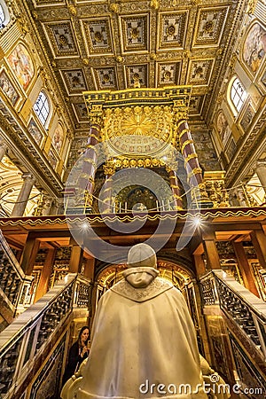 Pope Tomb Basilica Santa Maria Maggiore Rome Italy Editorial Stock Photo