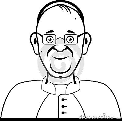 Pope vector Vector Illustration