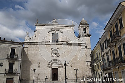 Popoli Abruzzi, Italy: the main town square Stock Photo