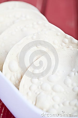 Poppadoms Stock Photo