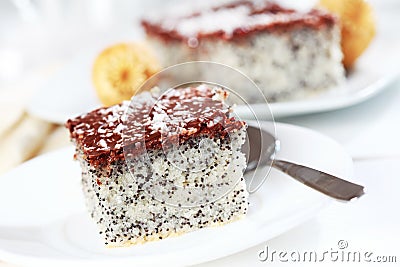 Poppy cake Stock Photo