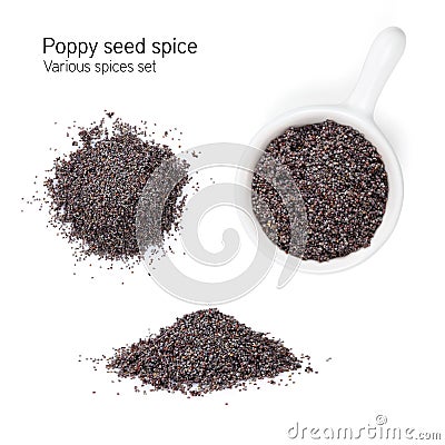 Poppy seed spice Stock Photo