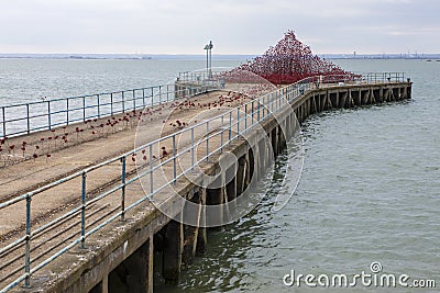 Poppy Wave at Southend-On-Sea Editorial Stock Photo