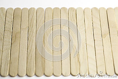 Popsicle Craft Sticks Stock Photo