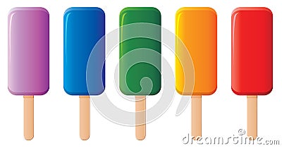 Popsicles Vector Illustration